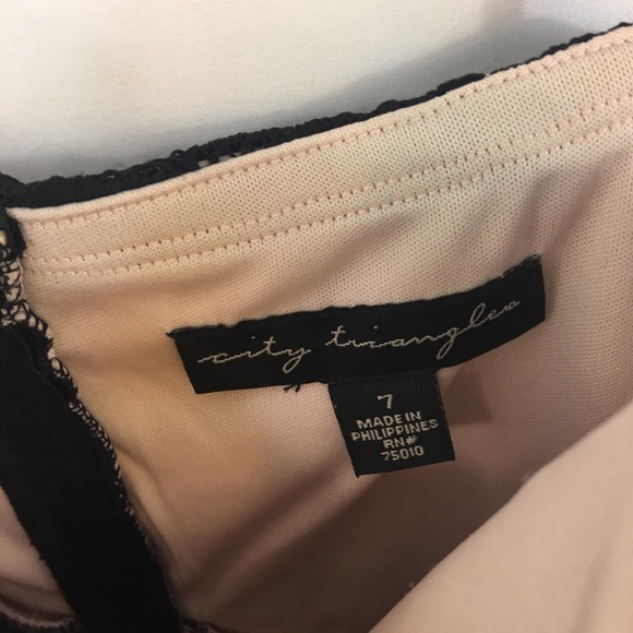 City Triangles High Low Dress Size 7 Dusty Rose - Picture 5 of 8